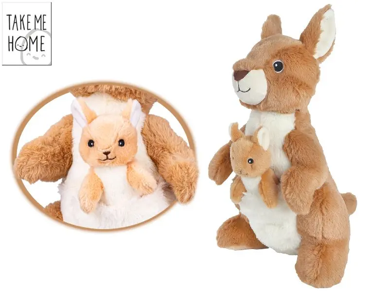Take Me Home klokan s mládětem 32 cm