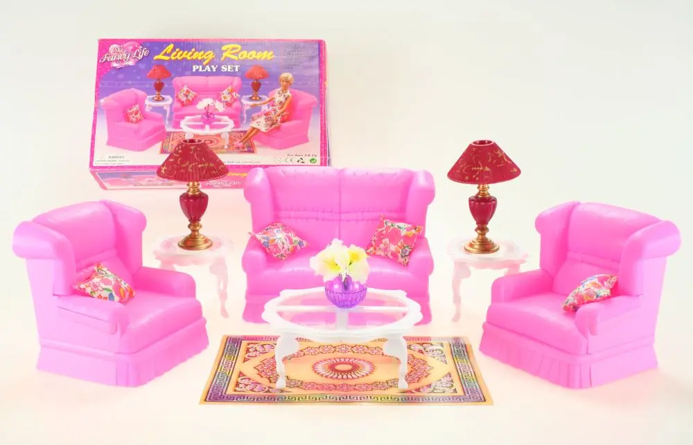 Barbie Glorie obývací sada pro panenky typu