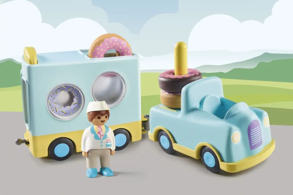 Playmobil 71325 Bláznivý Donut Truck s funkcí ukládání a třídění