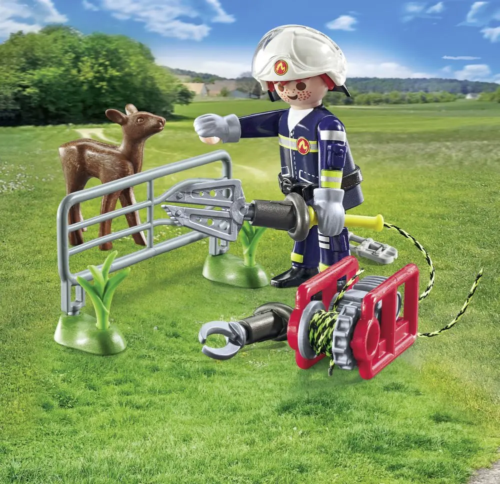 Playmobil 71467 hasiči při záchraně zvířat