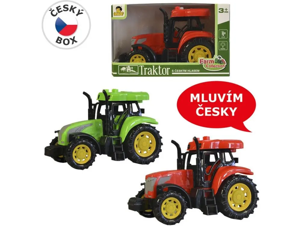 MaDe Traktor s CZ IC, světlo zvuk, na setrvačník, 15cm