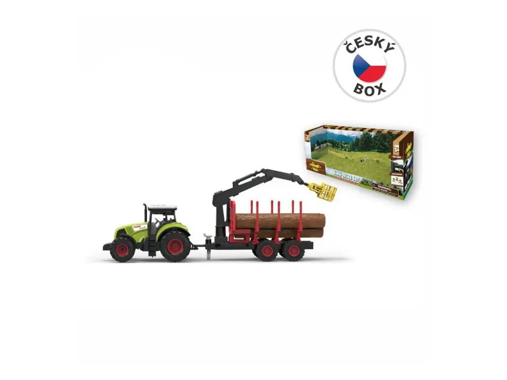 MaDe Traktor s přívěsem, se zvukem a světlem