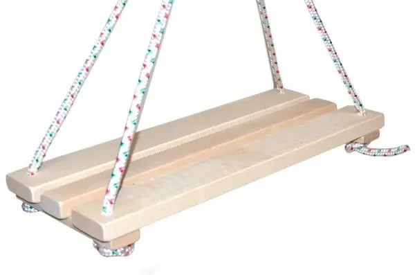 Teddies houpačka/houpací prkénko dřevo přírodní 46 x 19 cm nosnost 80 kg v sáčku DS8543533