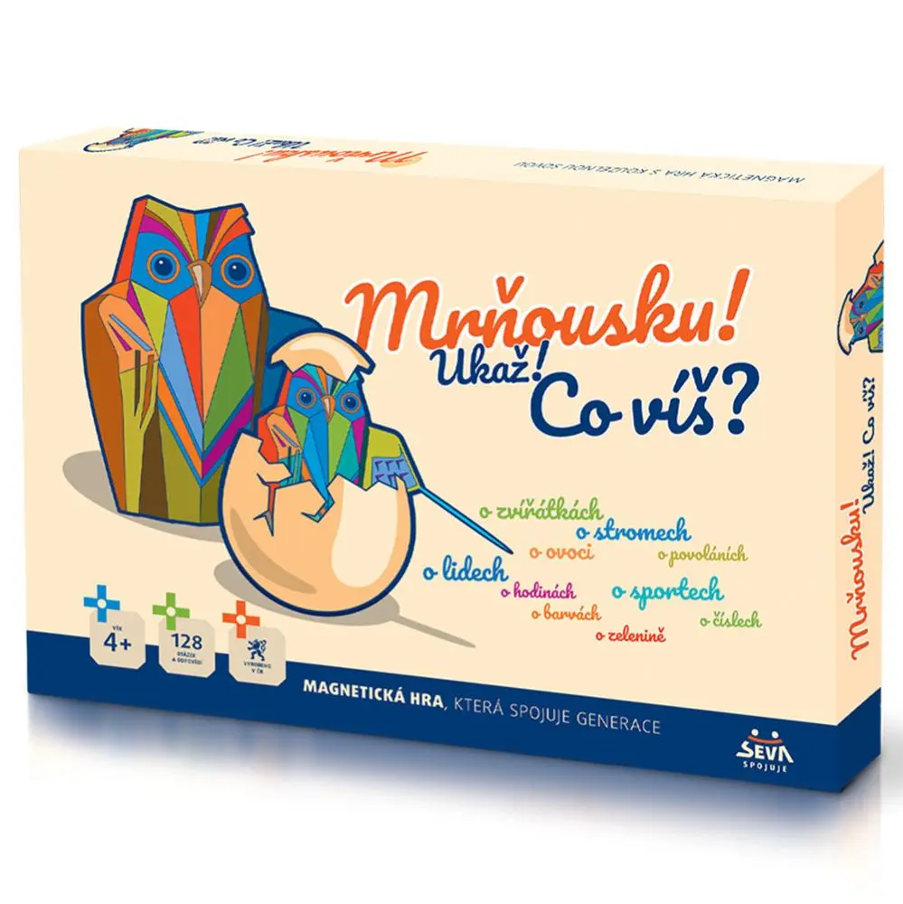 Seva mrňousku! ukaž! co víš? společenská magnetická hra