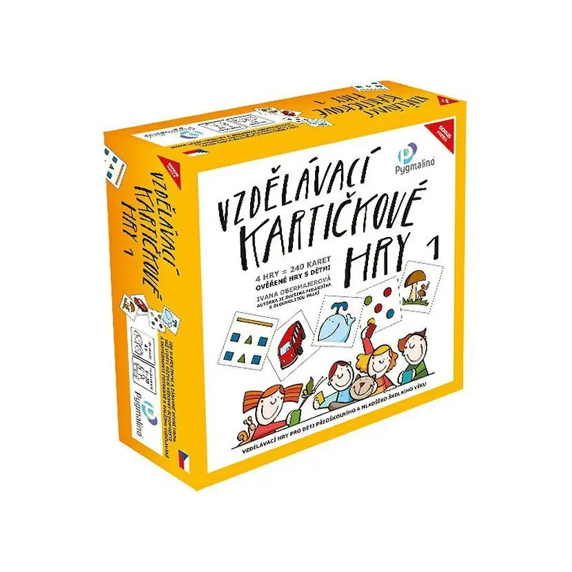 Vzdělávací kartičkové hry 1, soubor 4 her (240 karet)