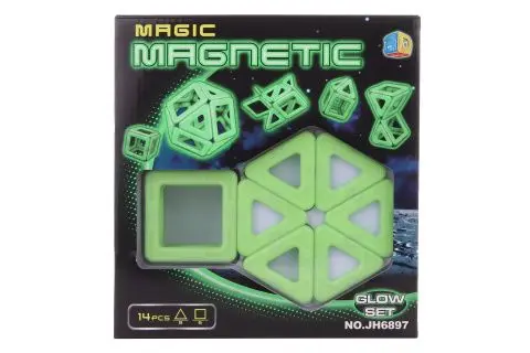 Lamps Magnetická stavebnice 14 ks svítící