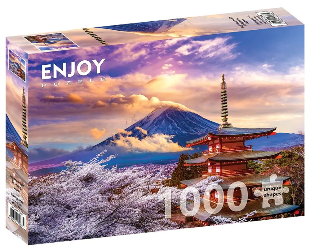 ENJOY Puzzle Hora Fudži na jaře, Japonsko 1000 dílků