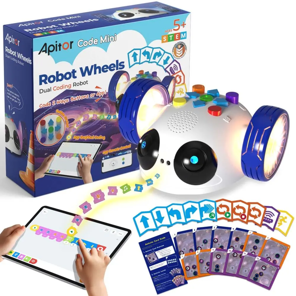 Apitor Robot Wheels - Robot s duálním kódováním