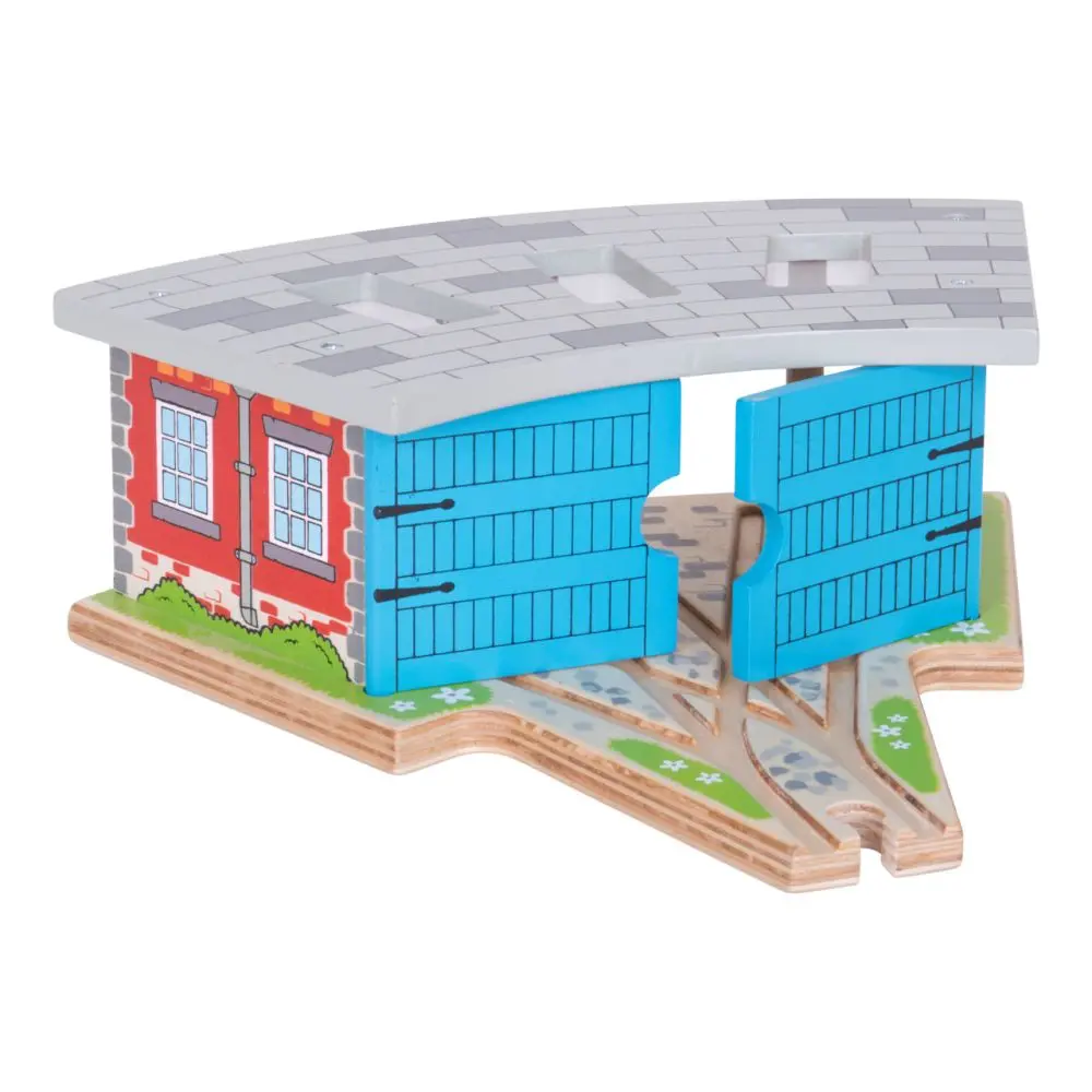 Bigjigs Rail Bigjigs Trojité depo s vraty