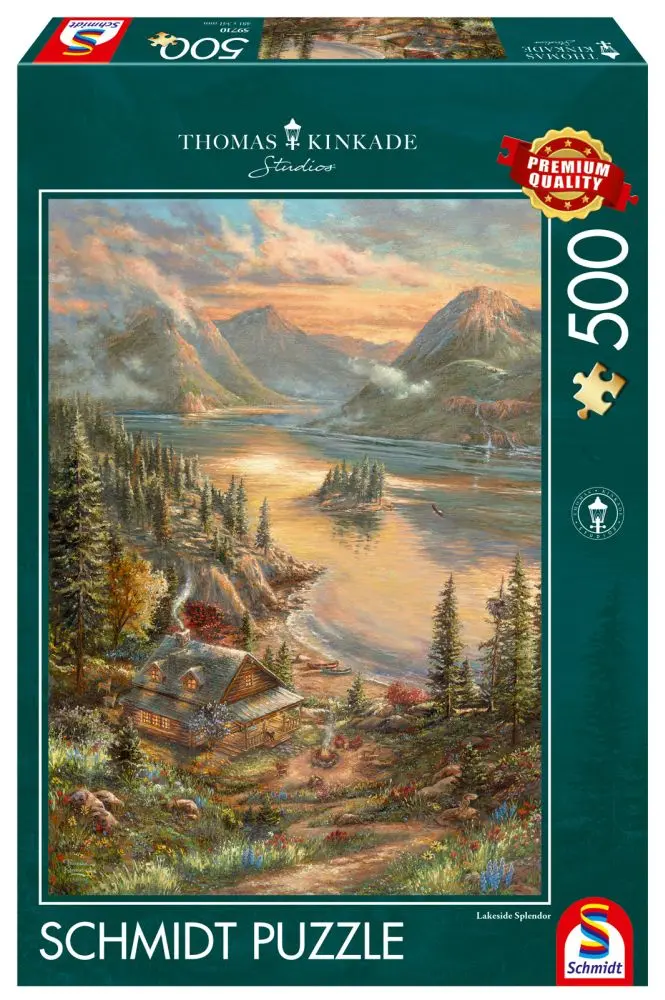 Schmidt Puzzle THOMAS KINKADE U jezera 500 dílků