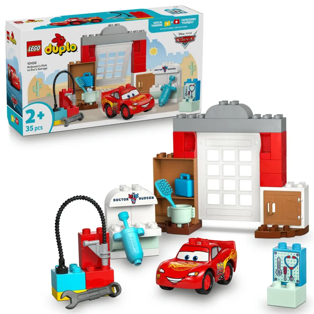 LEGO® DUPLO® 10456 McQueen a návšteva v garáži doktora Hudsona,LEGO® DUPLO® 10456 McQueen a návšteva v garáži doktora Hudsona - hra z kategorie Duplo