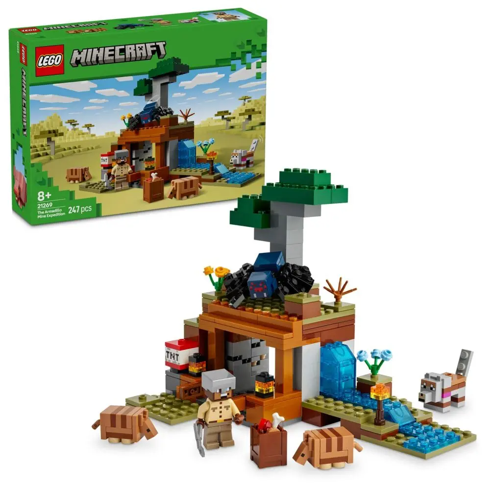 LEGO® Minecraft® 21269 Výprava do bane a pásovec - hra z kategorie Ostatné