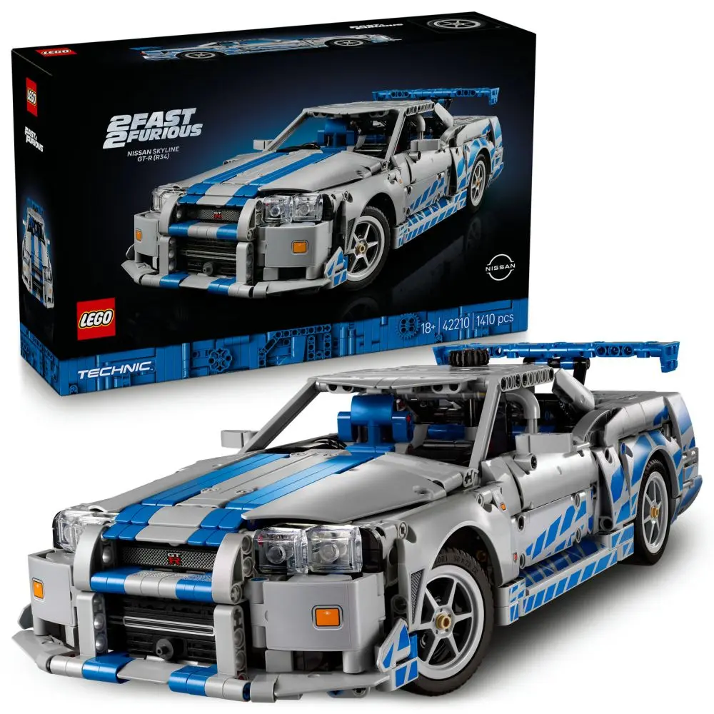 Lego® technic 42210 2 fast 2 furious auto nissan skyline gt-r (r34)