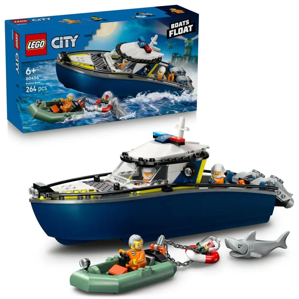 LEGO® City 60456 Honička v policejní lodi