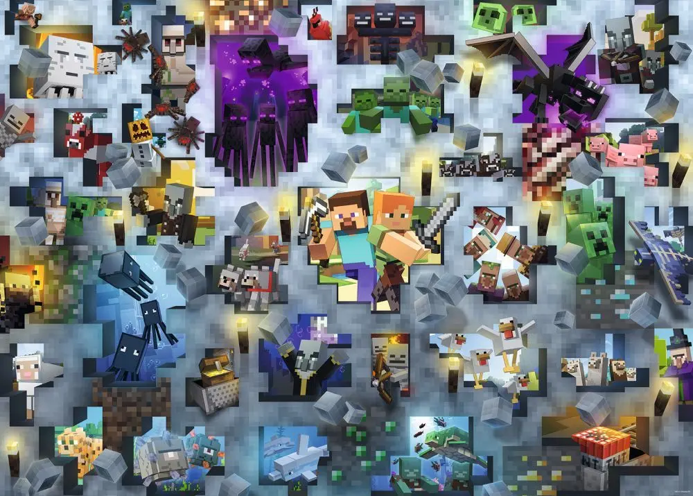 Ravensburger Challenge Puzzle: Minecraft 1000 dílků