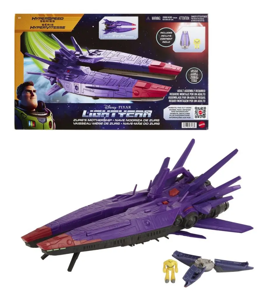 Mattel buzz rakeťák zurgova mateřská vesmírná loď, hhm23