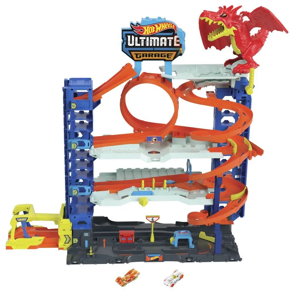 Mattel Hot Wheels City garáž s drakem