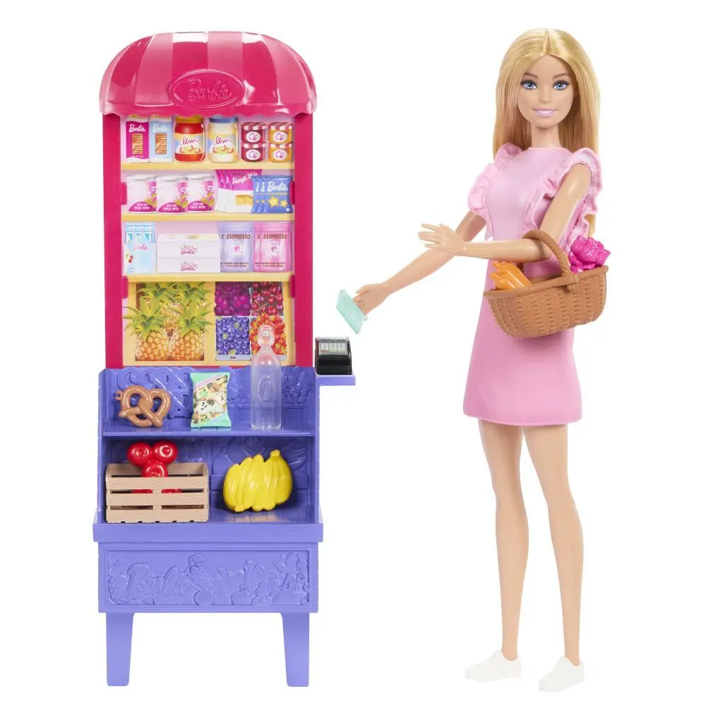 Barbie panenka Malibu nakupuje - herní set
