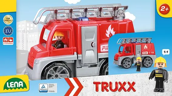 Lena truxx auto hasiči s figurkou 29cm