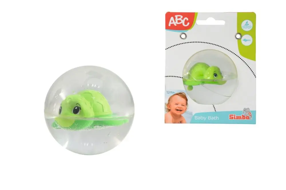 SIMBA Baby želvička plavající v kouli 8cm pro miminko s4010034