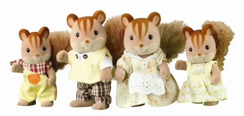 Sylvanian family Rodina hnědých veverek
