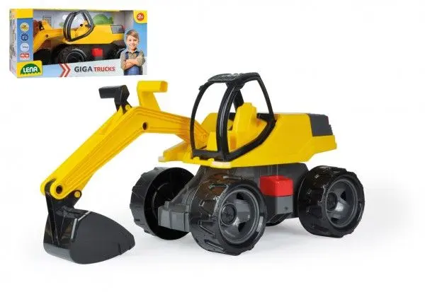 LENA 2141 Bagr GIGA TRUCKS žlutočerný