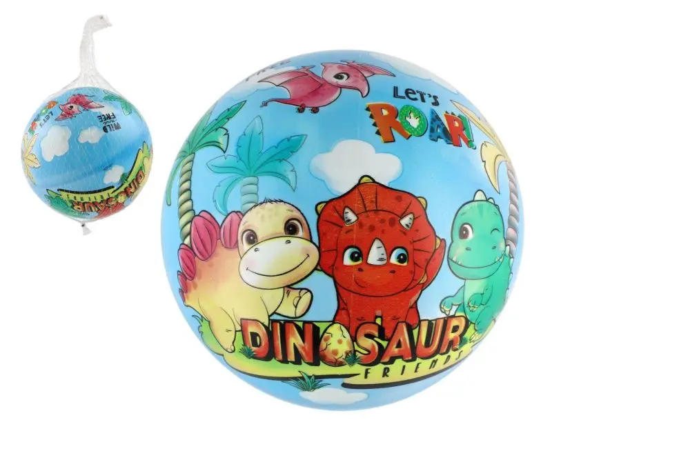 Teddies Míč Dinosauří kamarádi nafouknutý 23cm v síťce