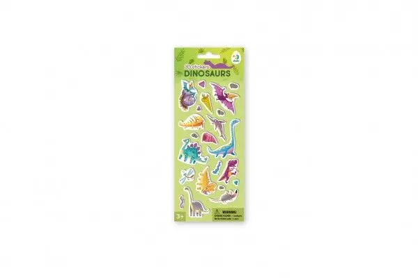 Teddies Samolepky 3D dinosauři pěna na kartě v sáčku 10x25cm
