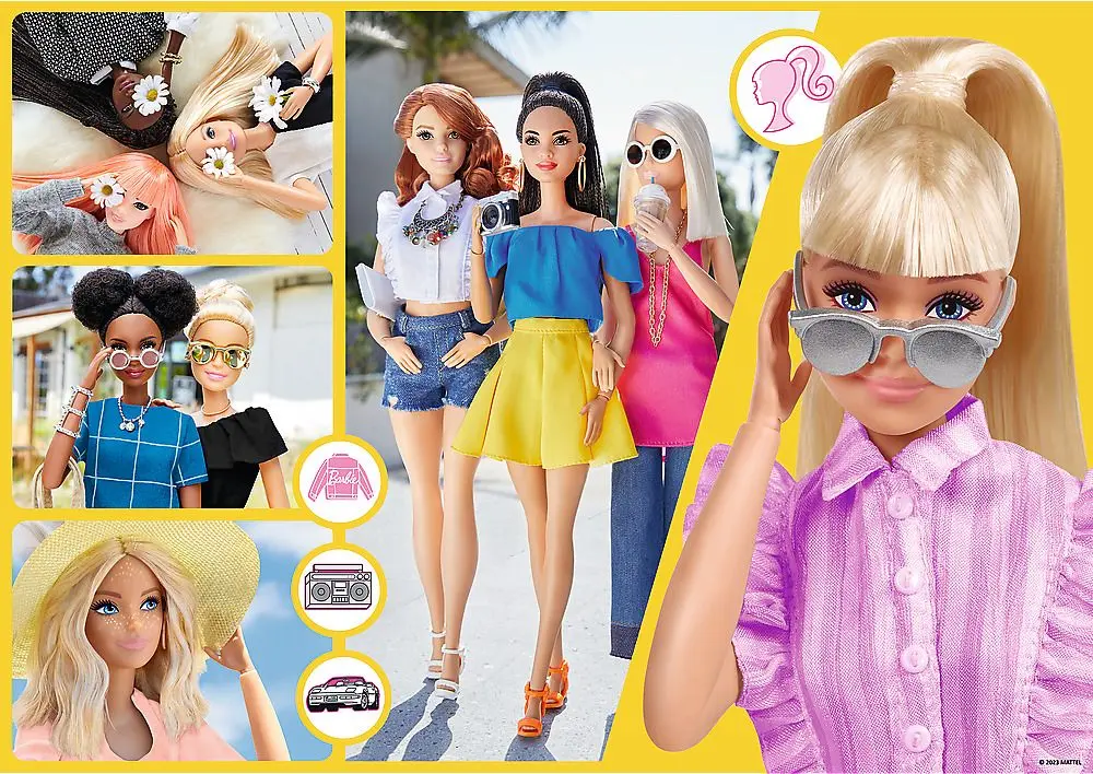 Puzzle Barbie/100 dílků, třpytivé