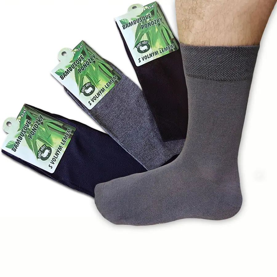 OVČÍ VĚCI Bambusové ponožky mix barev 3 páry