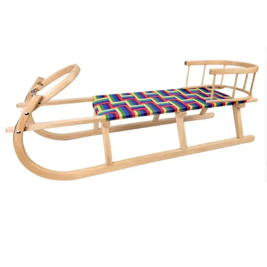 OVČÍ VĚCI Dětské dřevěné bukové sáňky 120 cm