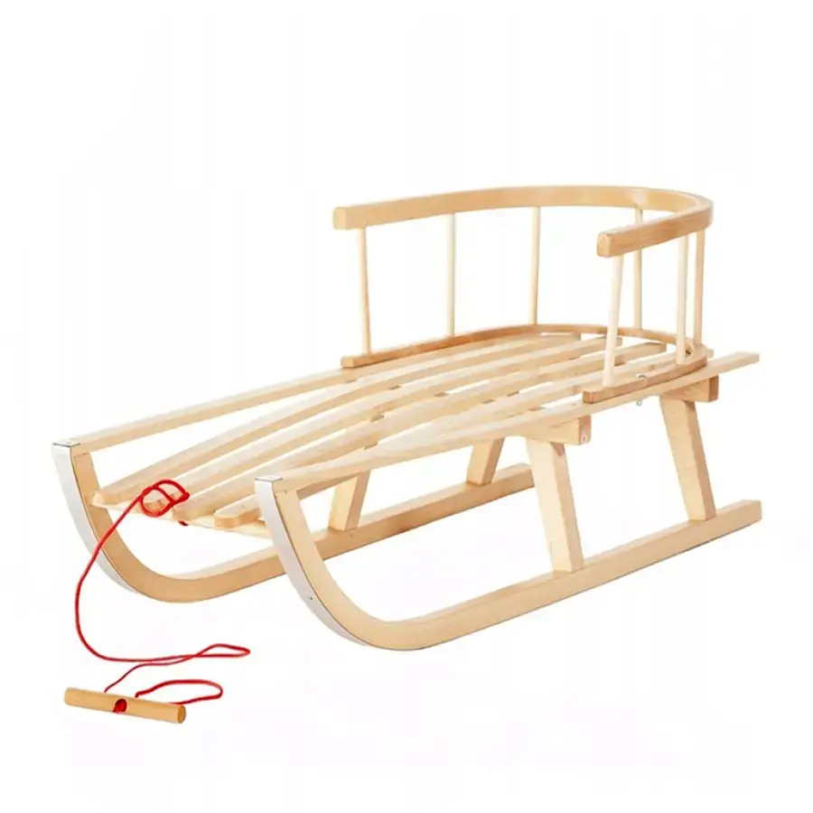 OVČÍ VĚCI Dětské dřevěné bukové sáňky 90 cm