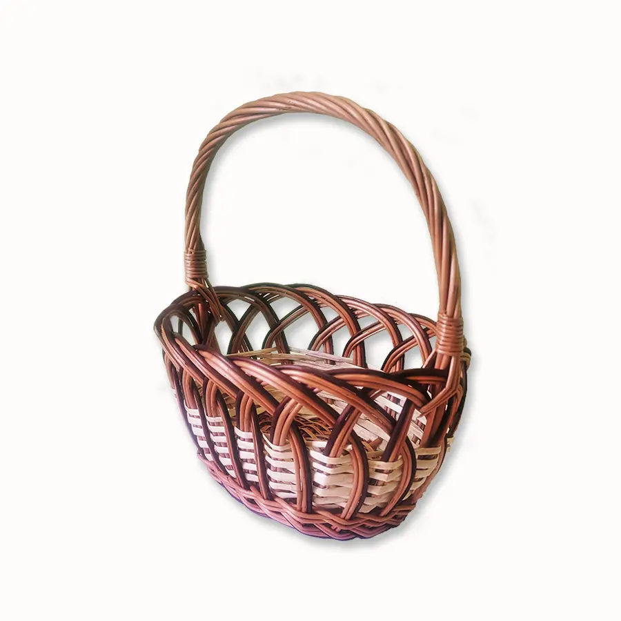 OVČÍ VĚCI Proutěný košíček oválný 19 x 14 cm