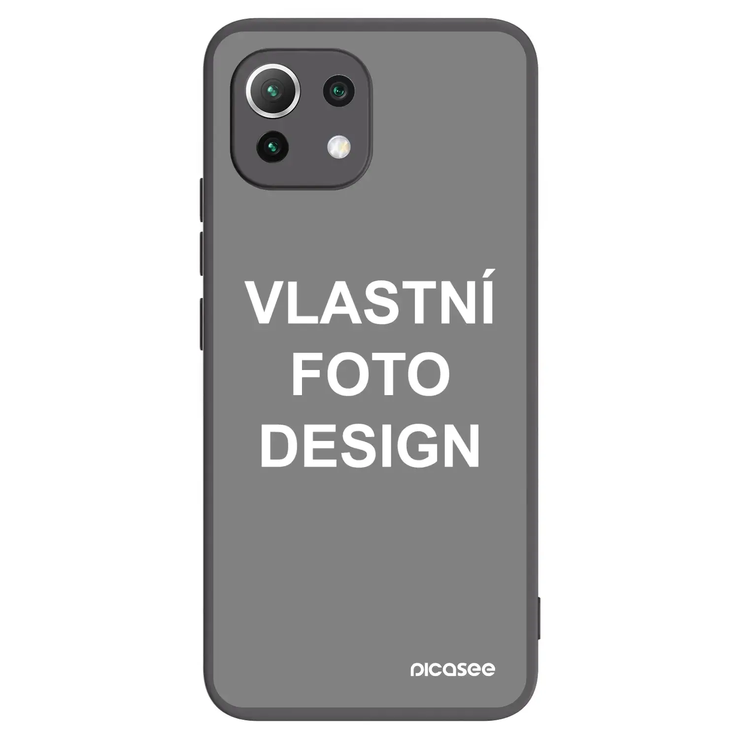 Silikonový černý obal pro Xiaomi 11 Lite 5G NE - Vlastní fotka/motiv