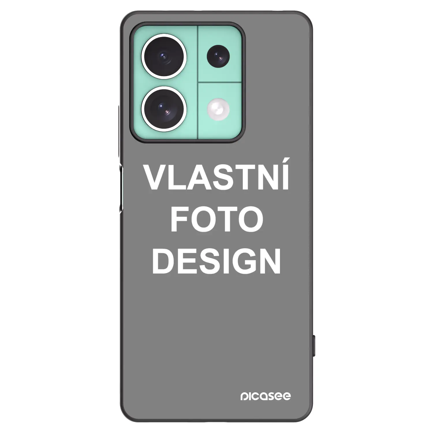 Silikonový černý obal pro Xiaomi Redmi Note 13 5G - Vlastní fotka/motiv