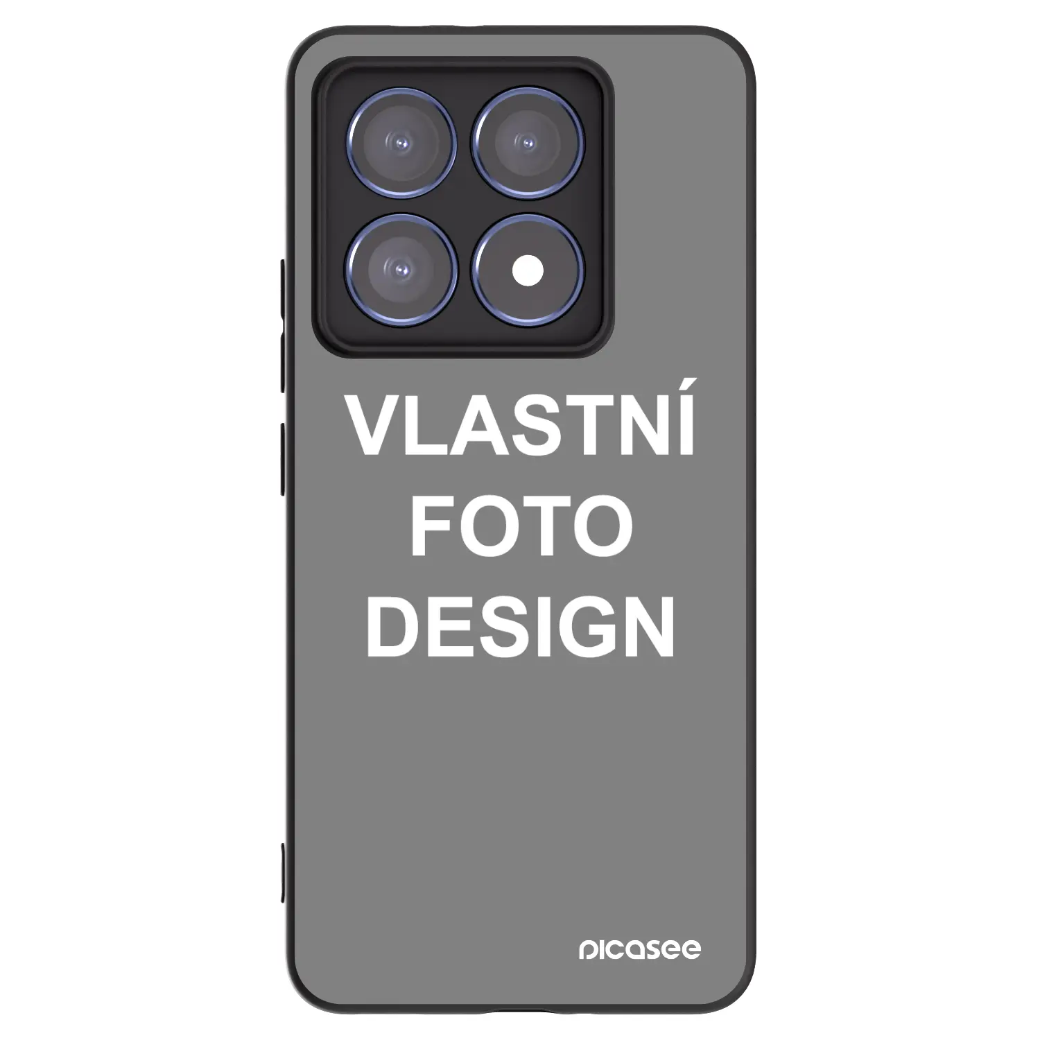 Silikonový černý obal pro Xiaomi 14T Pro - Vlastní fotka/motiv