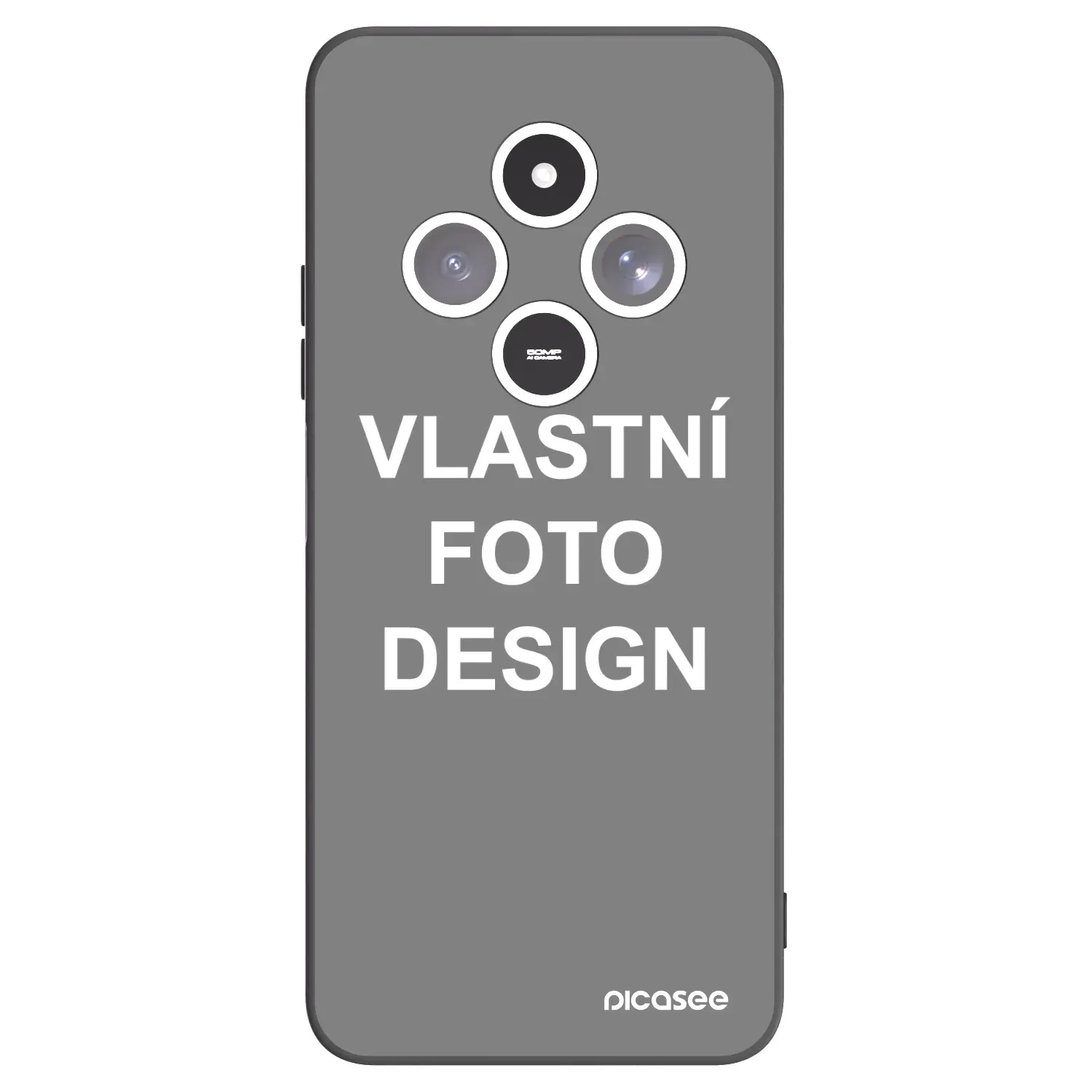 Silikonový černý obal pro Xiaomi Redmi 14C - Vlastní fotka/motiv