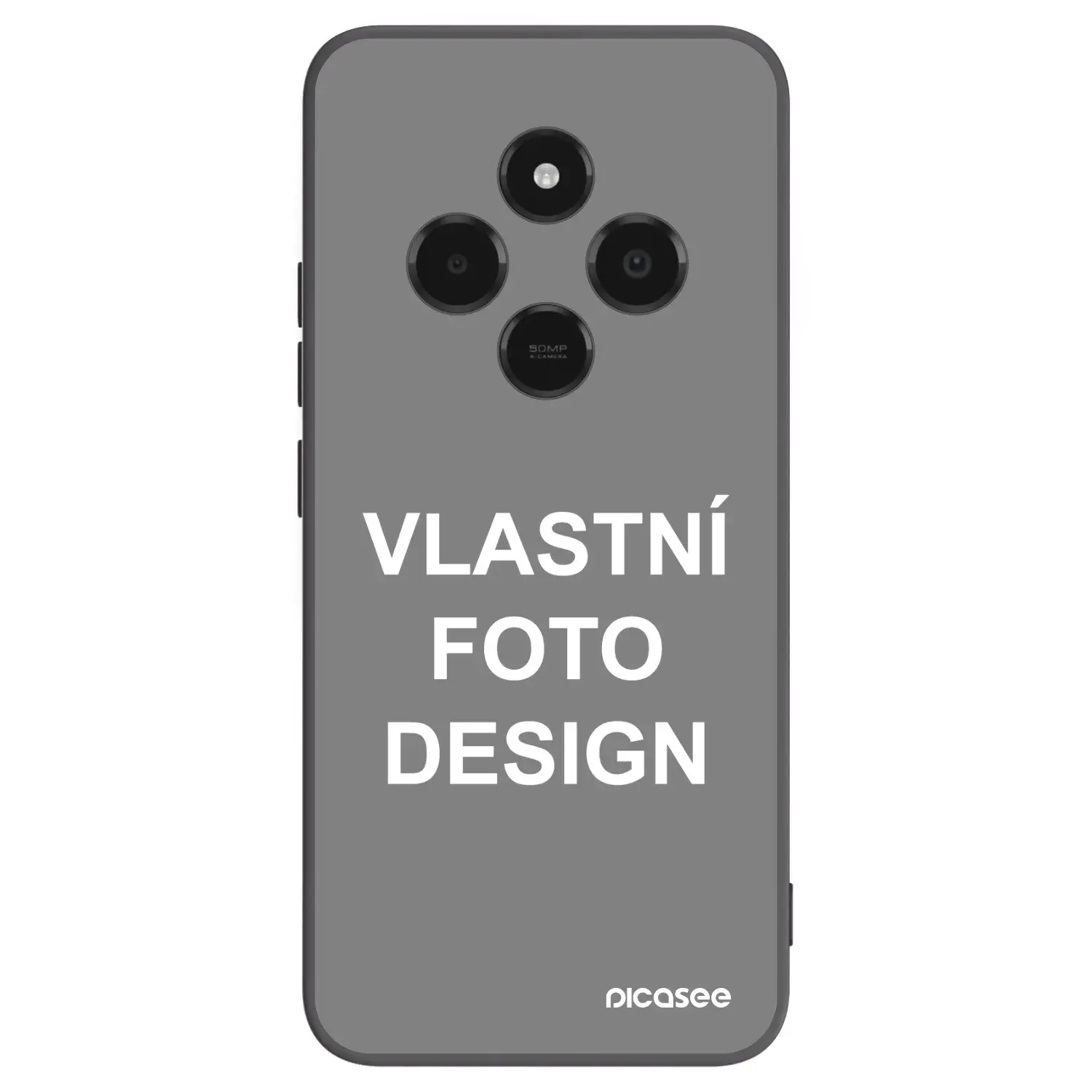 Silikonový černý obal pro Xiaomi Poco C75 - Vlastní fotka/motiv