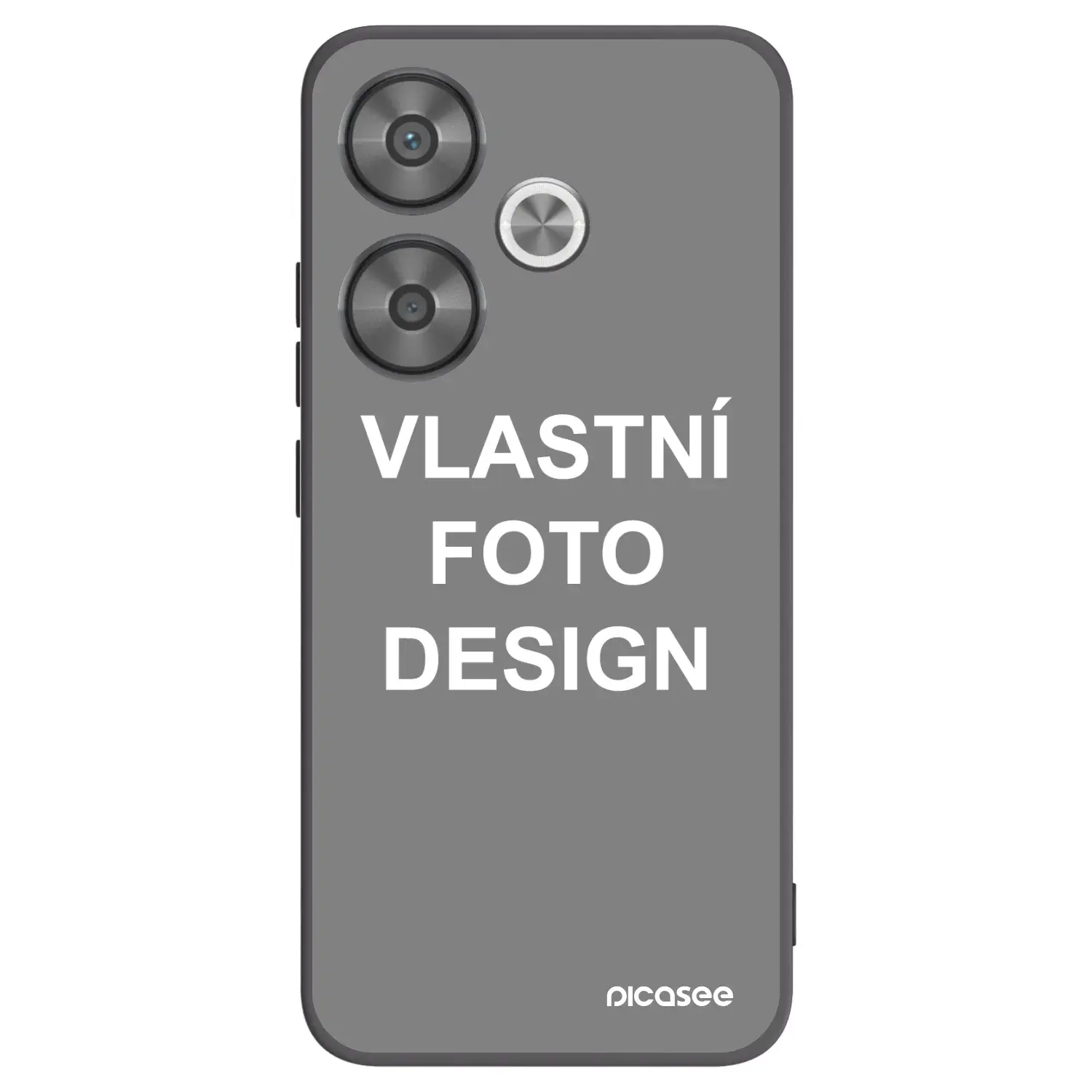 Silikonový černý obal pro Xiaomi Poco F6 - Vlastní fotka/motiv
