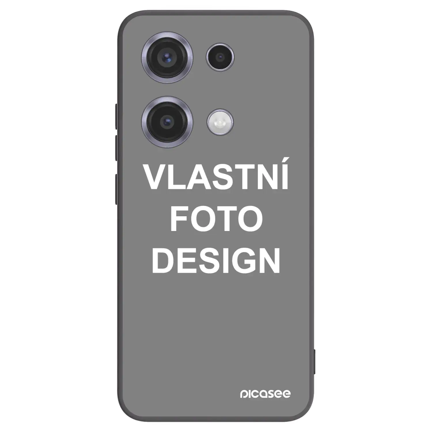 Silikonový černý obal pro Xiaomi Redmi Note 14S - Vlastní fotka/motiv