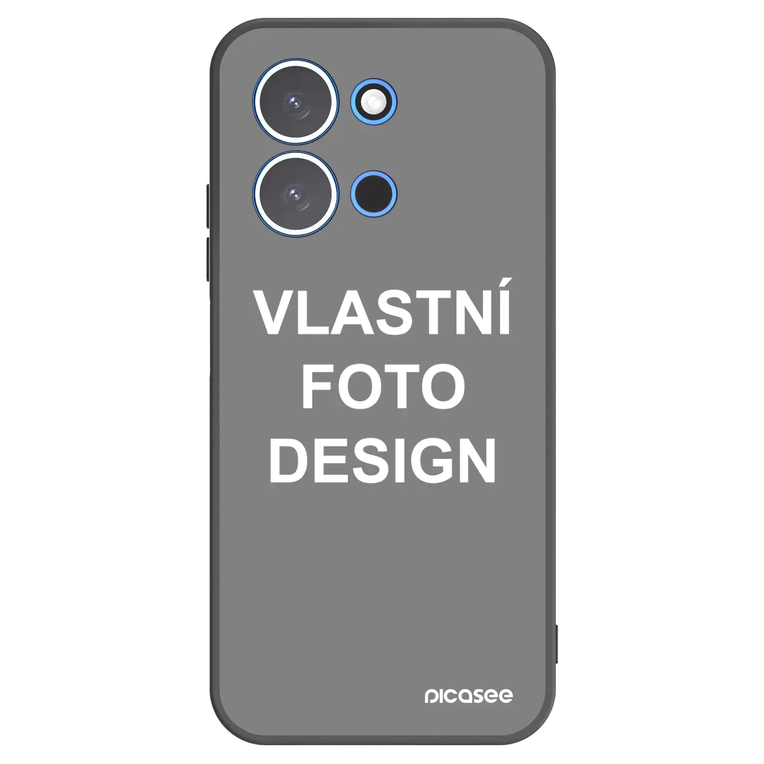 Silikonový černý obal pro Xiaomi Redmi 15C 4G - Vlastní fotka/motiv