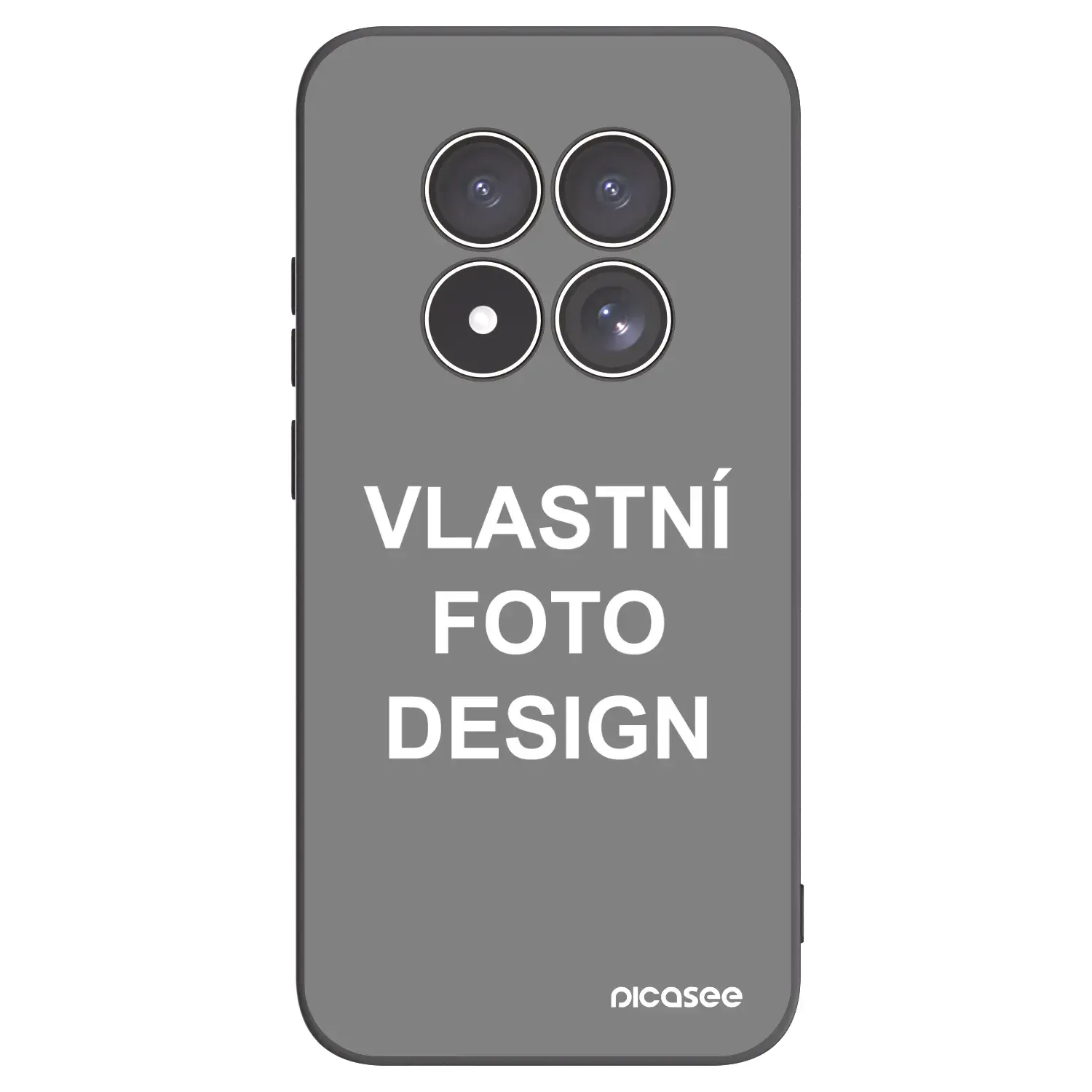 Silikonový černý obal pro Xiaomi Redmi Note 15 Pro 5G - Vlastní fotka/motiv