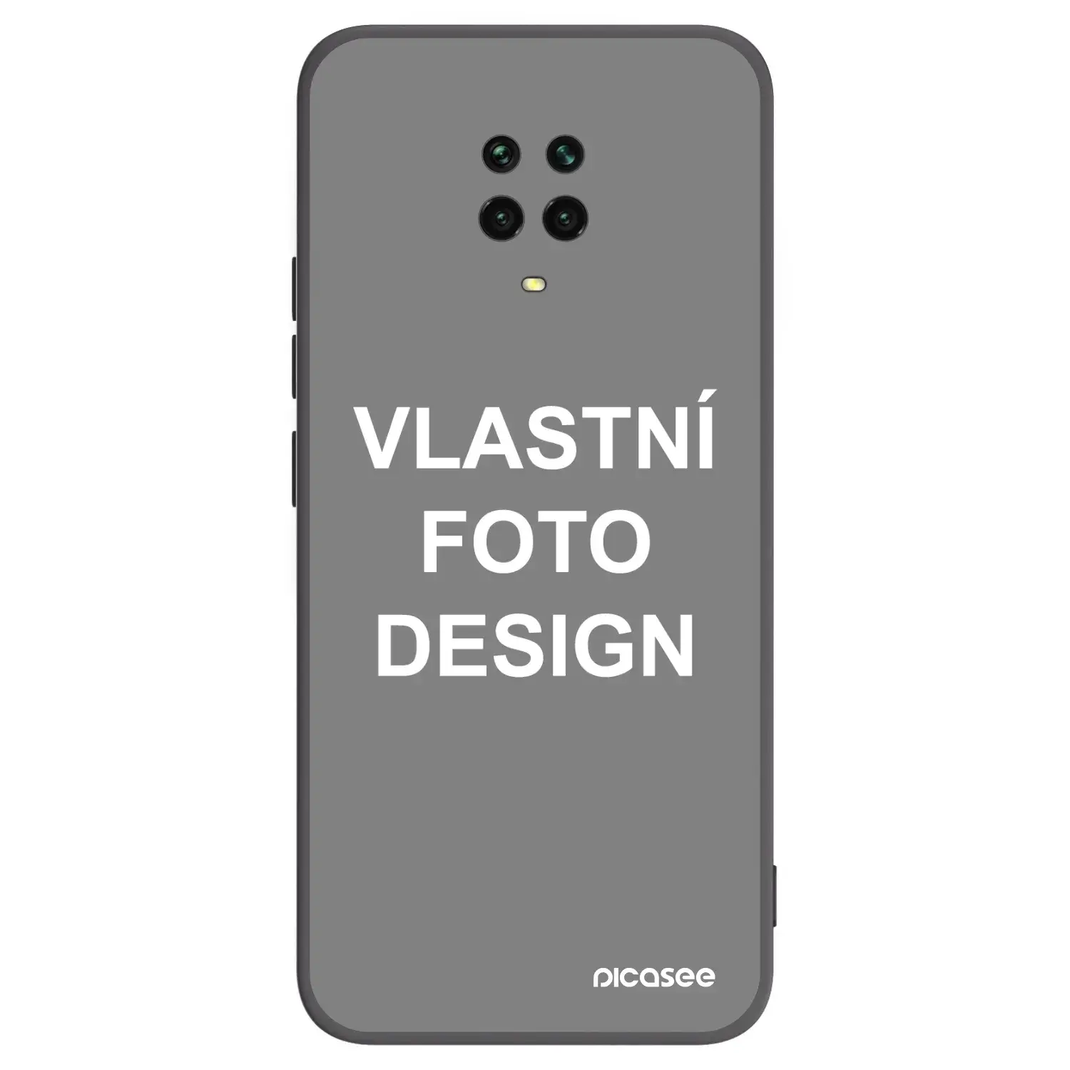 Silikonový černý obal pro Xiaomi Redmi Note 9 Pro - Vlastní fotka/motiv