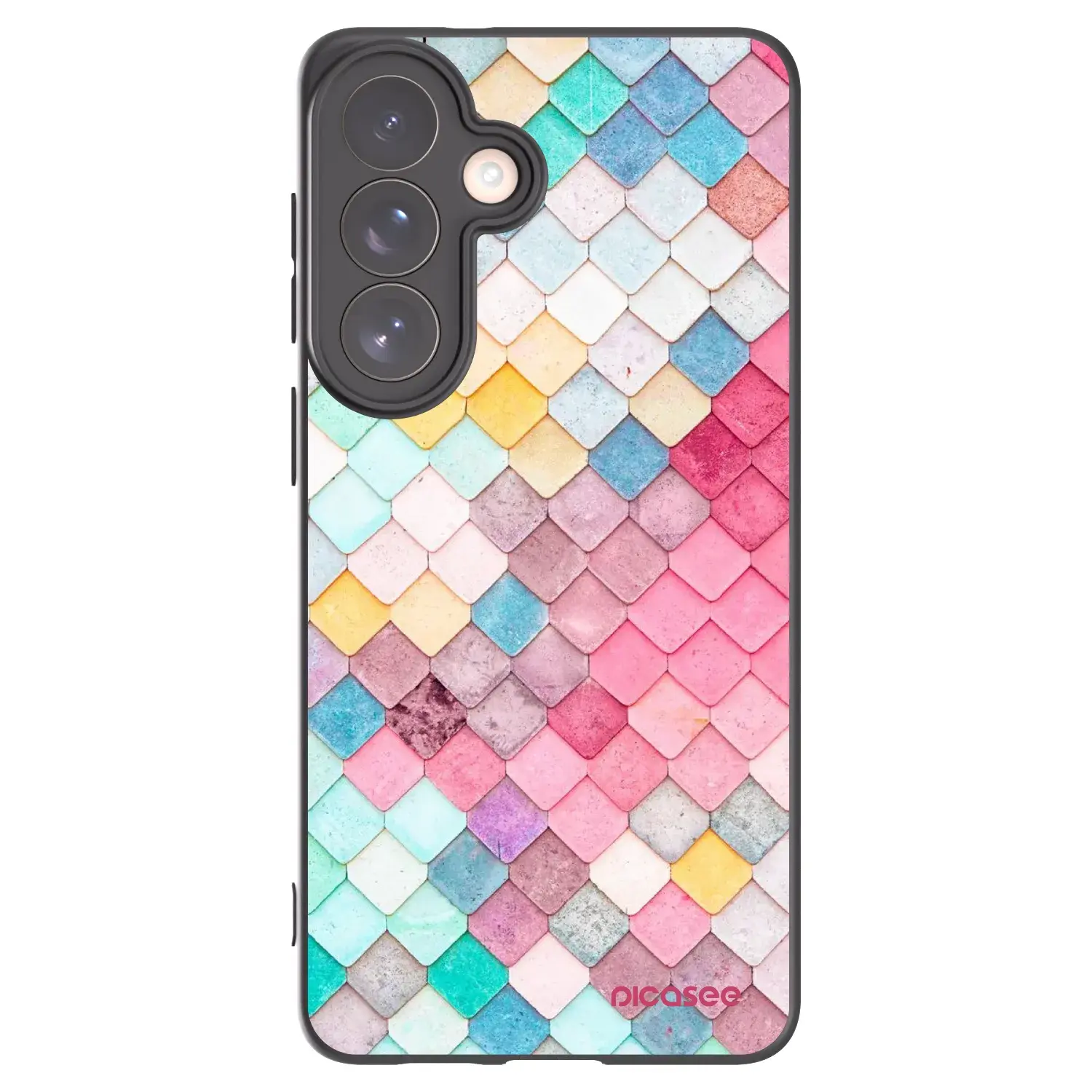 Silikonový černý obal pro Samsung Galaxy S26+ - Barevná střecha