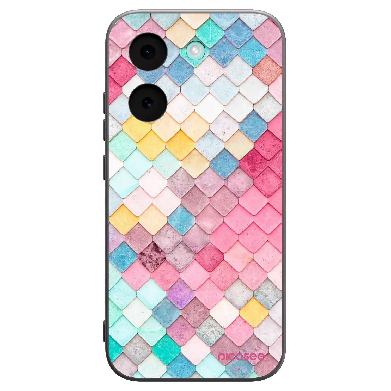 Silikonový černý obal pro Xiaomi Poco X8 Pro - Barevná střecha