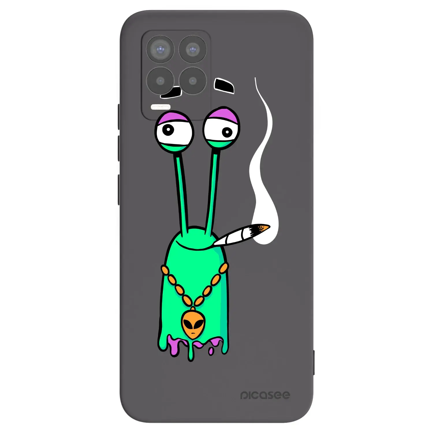 Silikonový černý obal pro Realme 8 Pro - Earth - Sám doma