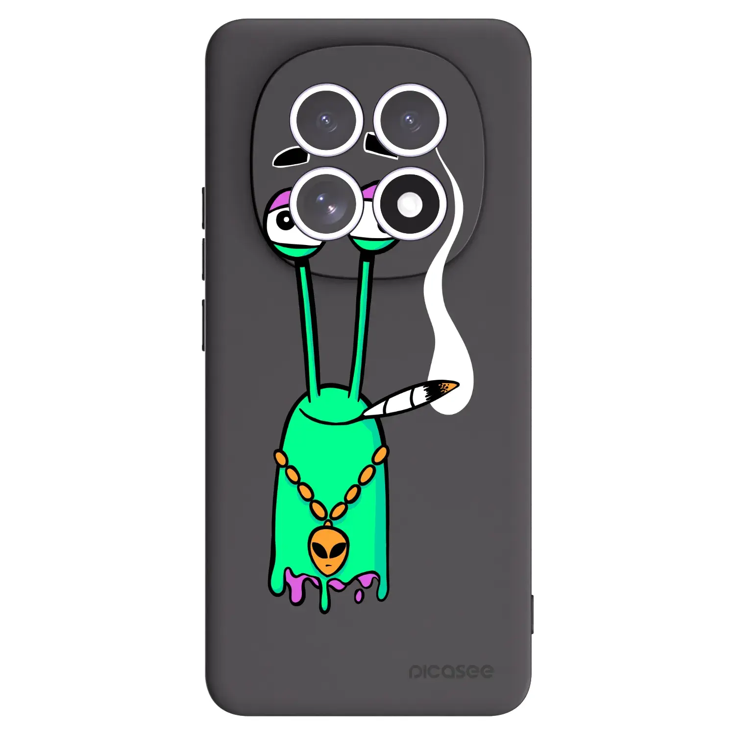 Silikonový černý obal pro Xiaomi Redmi Note 15 4G - Earth - Sám doma