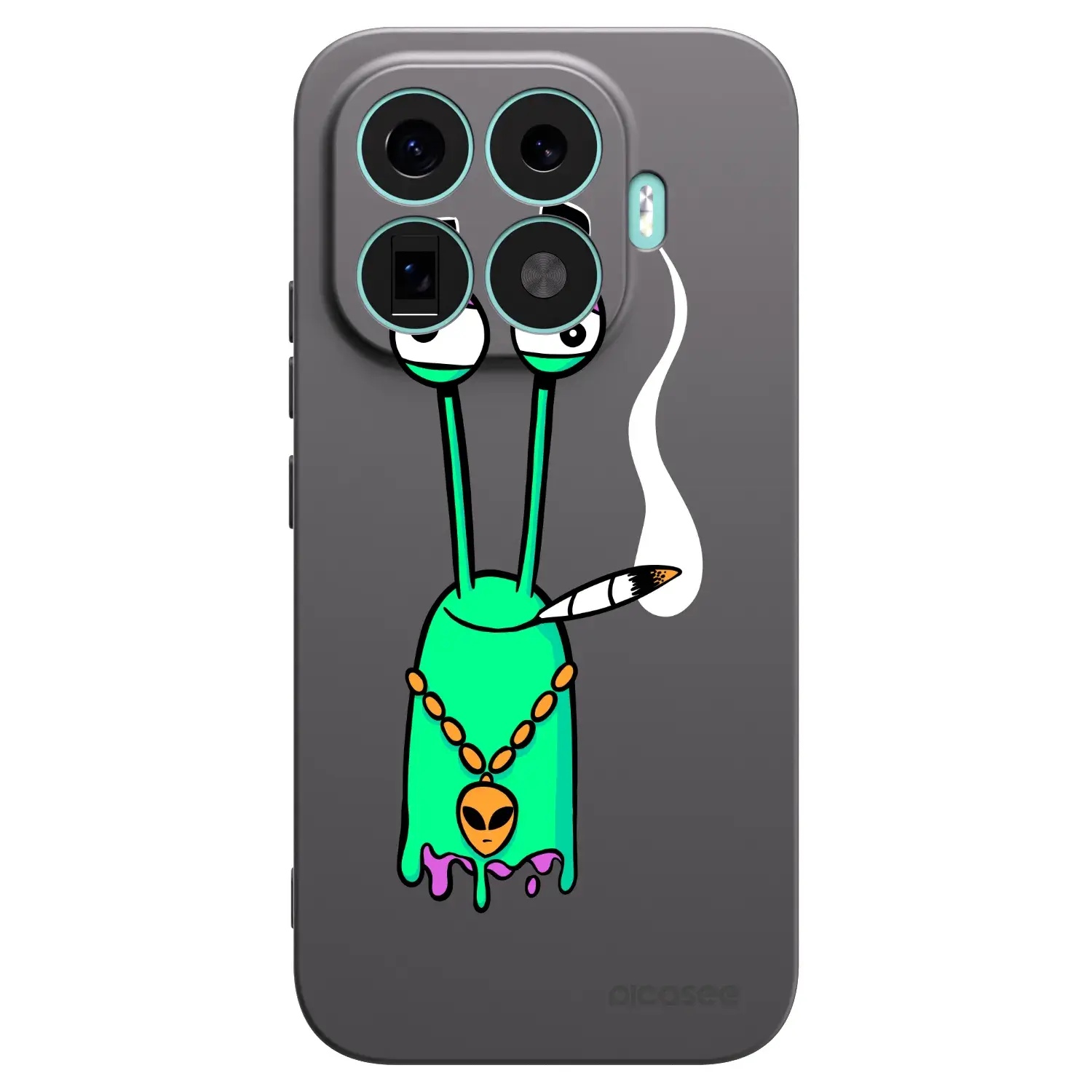 Silikonový černý obal pro Xiaomi 17T - Earth - Sám doma