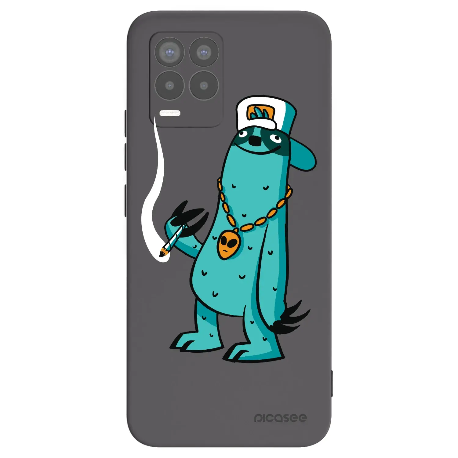 Silikonový černý obal pro Realme 8 Pro - Earth - Je mi fajn