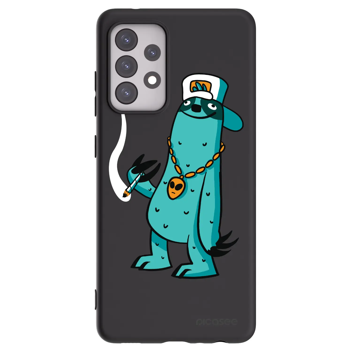 Silikonový černý obal pro Samsung Galaxy A52s 5G A528B - Earth - Je mi fajn